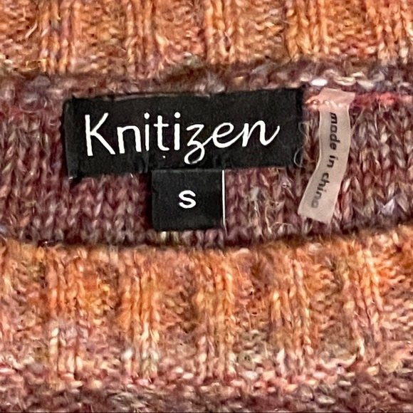 KNITIZEN Wool blend ombré striped sweater size Small - Picture 4 of 4